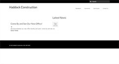 Desktop Screenshot of haddockconst.com