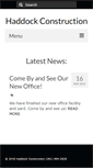 Mobile Screenshot of haddockconst.com
