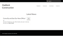 Tablet Screenshot of haddockconst.com